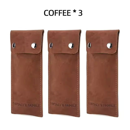 Portable Genuine Cowhide Leather Watch Case - 3/5/10 pcs. Wholesale Watch Pouch