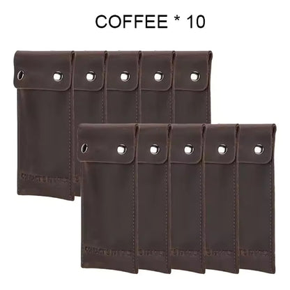 Portable Genuine Cowhide Leather Watch Case - 3/5/10 pcs. Wholesale Watch Pouch