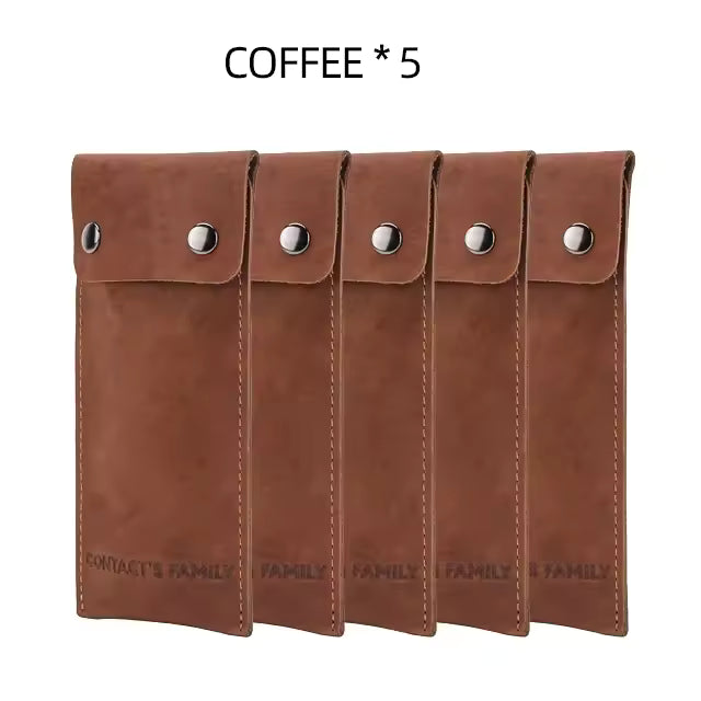 Portable Genuine Cowhide Leather Watch Case - 3/5/10 pcs. Wholesale Watch Pouch