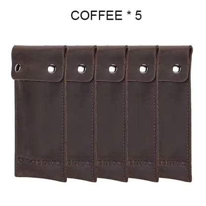 Portable Genuine Cowhide Leather Watch Case - 3/5/10 pcs. Wholesale Watch Pouch