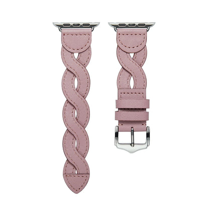 Premium Braided Leather Strap for Apple Watch Band iWatch Series Ultra2/10/9/8/7/6/5/4/3/SE