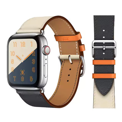 Premium Leather Strap for Apple Watch Ultra2 Band 49mm 46mm 45mm 41mm 44mm 42mm 40mm Series 10/9/8/7/6/5/4/SE