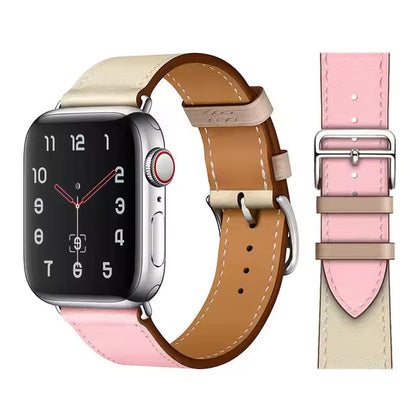 Premium Leather Strap for Apple Watch Ultra2 Band 49mm 46mm 45mm 41mm 44mm 42mm 40mm Series 10/9/8/7/6/5/4/SE