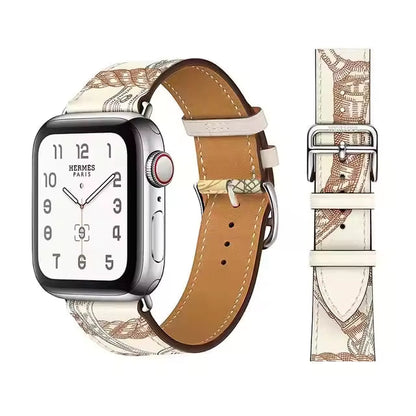 Premium Leather Strap for Apple Watch Ultra2 Band 49mm 46mm 45mm 41mm 44mm 42mm 40mm Series 10/9/8/7/6/5/4/SE