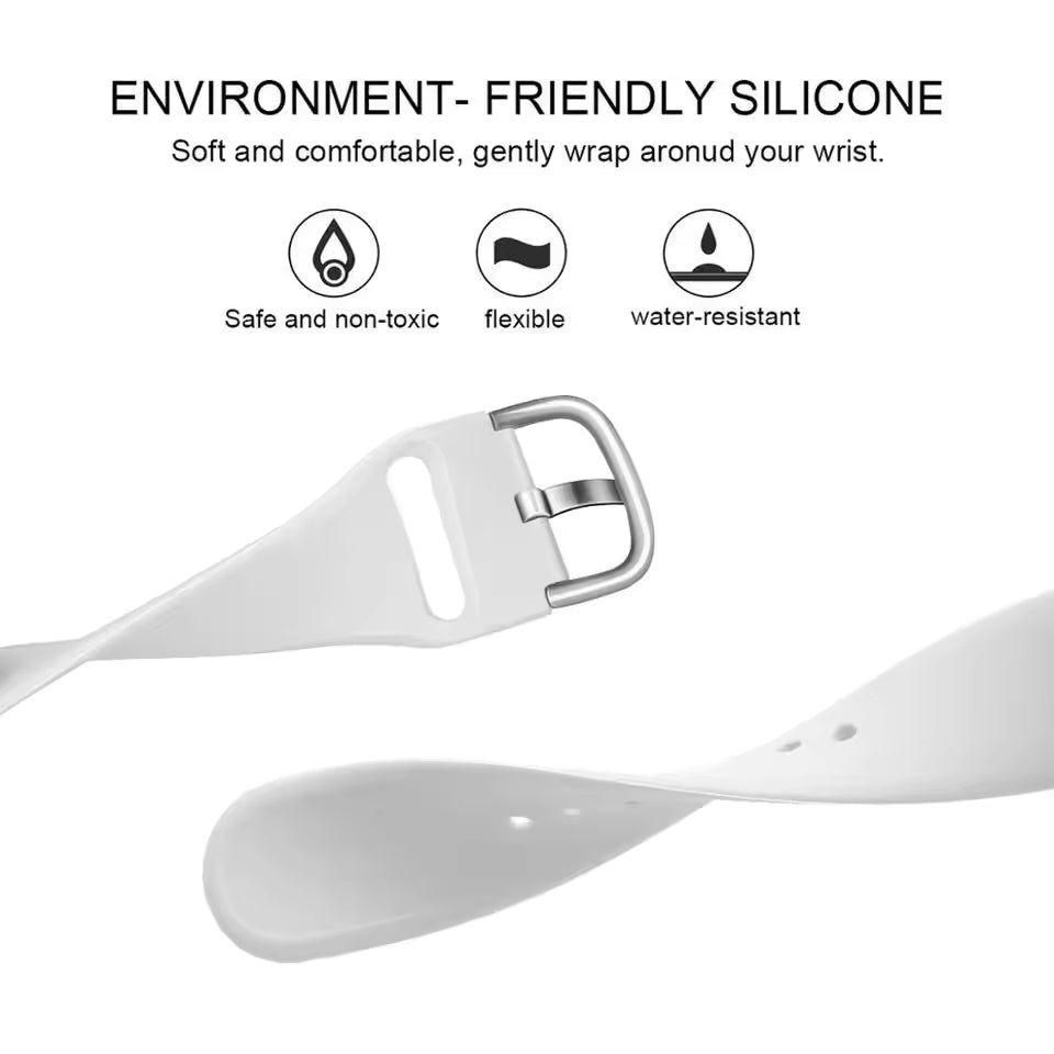 Silicone Bracelet for Apple Watch Band iWatch Series Ultra/11/10/9//7/6/5/4/SE