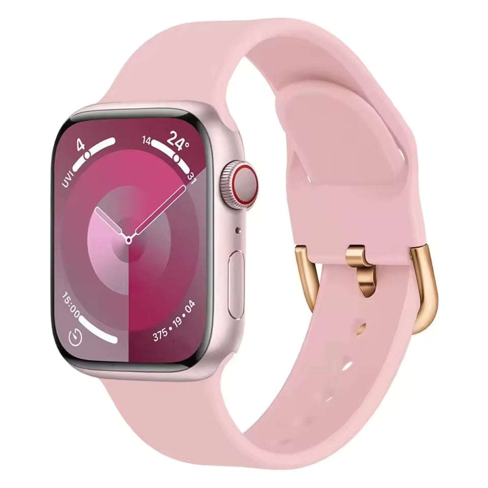 Silicone Bracelet for Apple Watch Ultra3 Band 49mm 46mm 45mm 41mm 44mm 42mm 40mm Series 11/10/9/8/7/6/5/4/SE