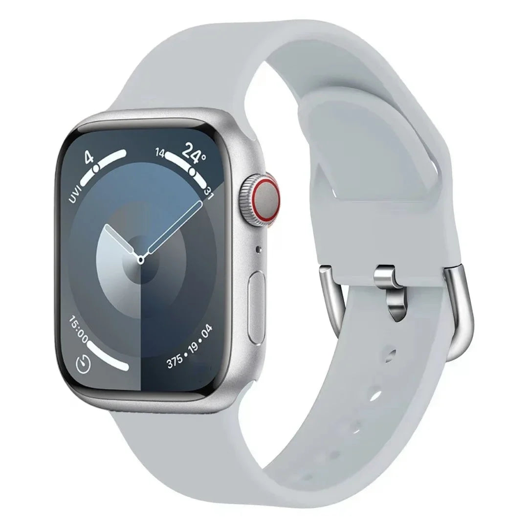 Silicone Bracelet for Apple Watch Ultra3 Band 49mm 46mm 45mm 41mm 44mm 42mm 40mm Series 11/10/9/8/7/6/5/4/SE