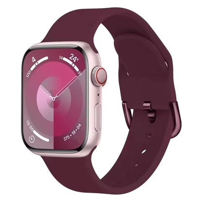 Silicone Bracelet for Apple Watch Ultra3 Band 49mm 46mm 45mm 41mm 44mm 42mm 40mm Series 11/10/9/8/7/6/5/4/SE