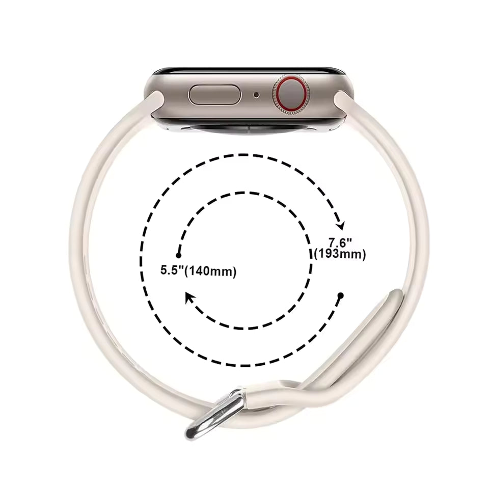 Silicone Bracelet for Apple Watch Ultra3 Band 49mm 46mm 45mm 41mm 44mm 42mm 40mm Series 11/10/9/8/7/6/5/4/SE