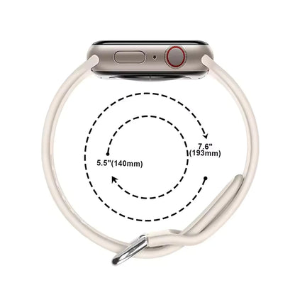 Silicone Bracelet for Apple Watch Ultra3 Band 49mm 46mm 45mm 41mm 44mm 42mm 40mm Series 11/10/9/8/7/6/5/4/SE