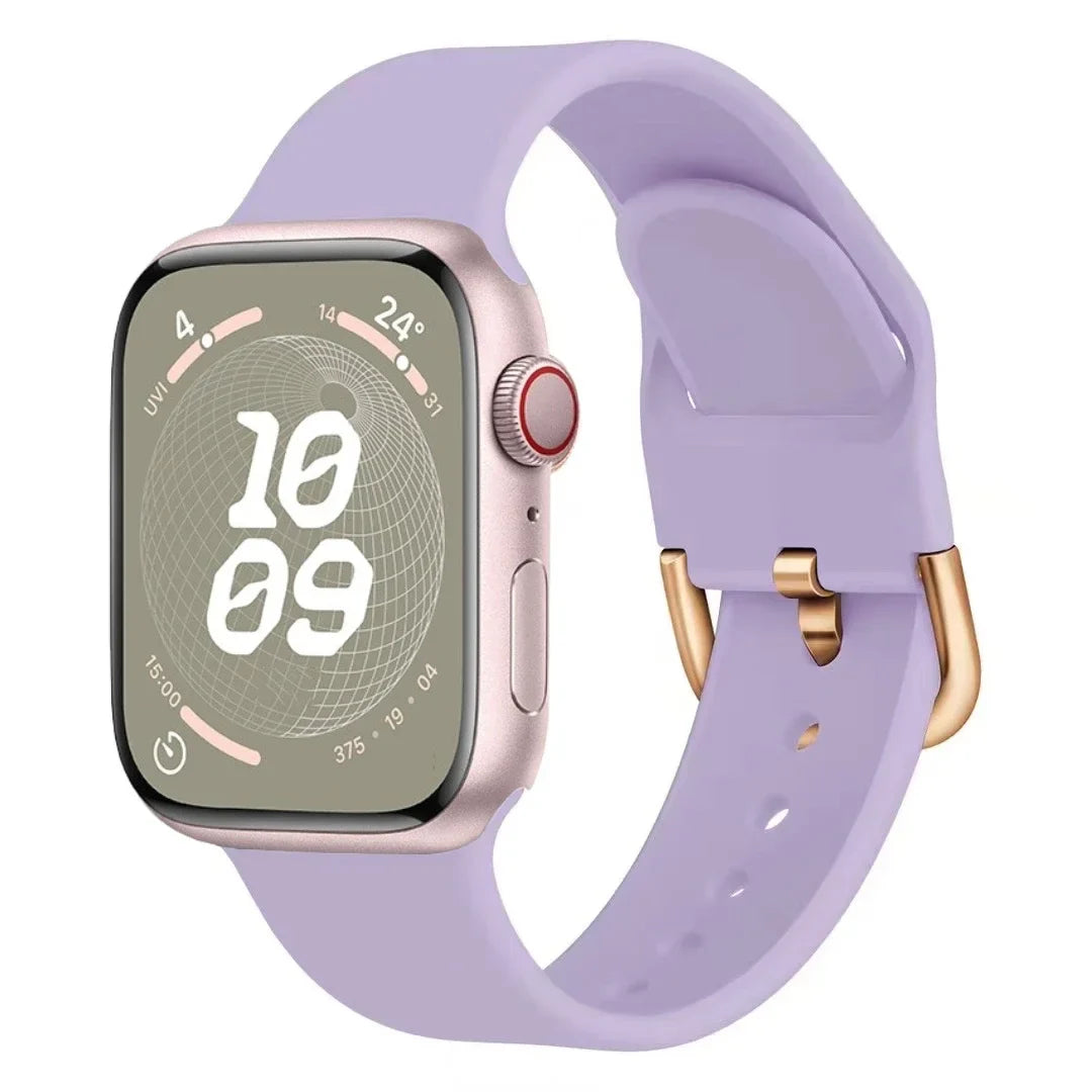 Silicone Bracelet for Apple Watch Ultra3 Band 49mm 46mm 45mm 41mm 44mm 42mm 40mm Series 11/10/9/8/7/6/5/4/SE