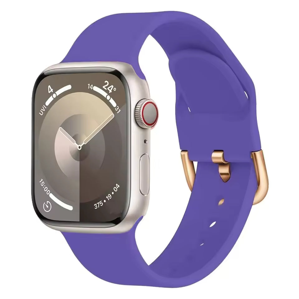 Silicone Bracelet for Apple Watch Ultra3 Band 49mm 46mm 45mm 41mm 44mm 42mm 40mm Series 11/10/9/8/7/6/5/4/SE