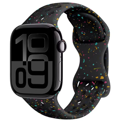 Silicone Breathable Bracelet for Apple Watch Band iWatch Series Ultra2/10/9/8/7/6/5/4/SE