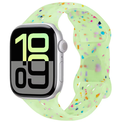 Silicone Breathable Bracelet for Apple Watch Band iWatch Series Ultra2/10/9/8/7/6/5/4/SE