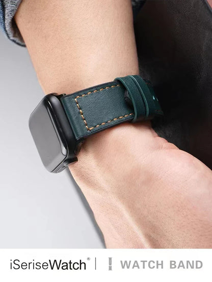 Silicone+Leather Strap for Apple Watch Band iWatch Series Ultra3/11/10/9/8/7/6/5/4/SE