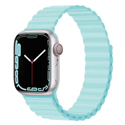 Silicone Magnetic Bracelet for Apple Watch Band iWatch Series Ultra3/11/10/9/8/7/6/5/4/SE