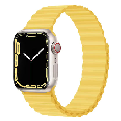 Silicone Magnetic Bracelet for Apple Watch Band iWatch Series Ultra3/11/10/9/8/7/6/5/4/SE
