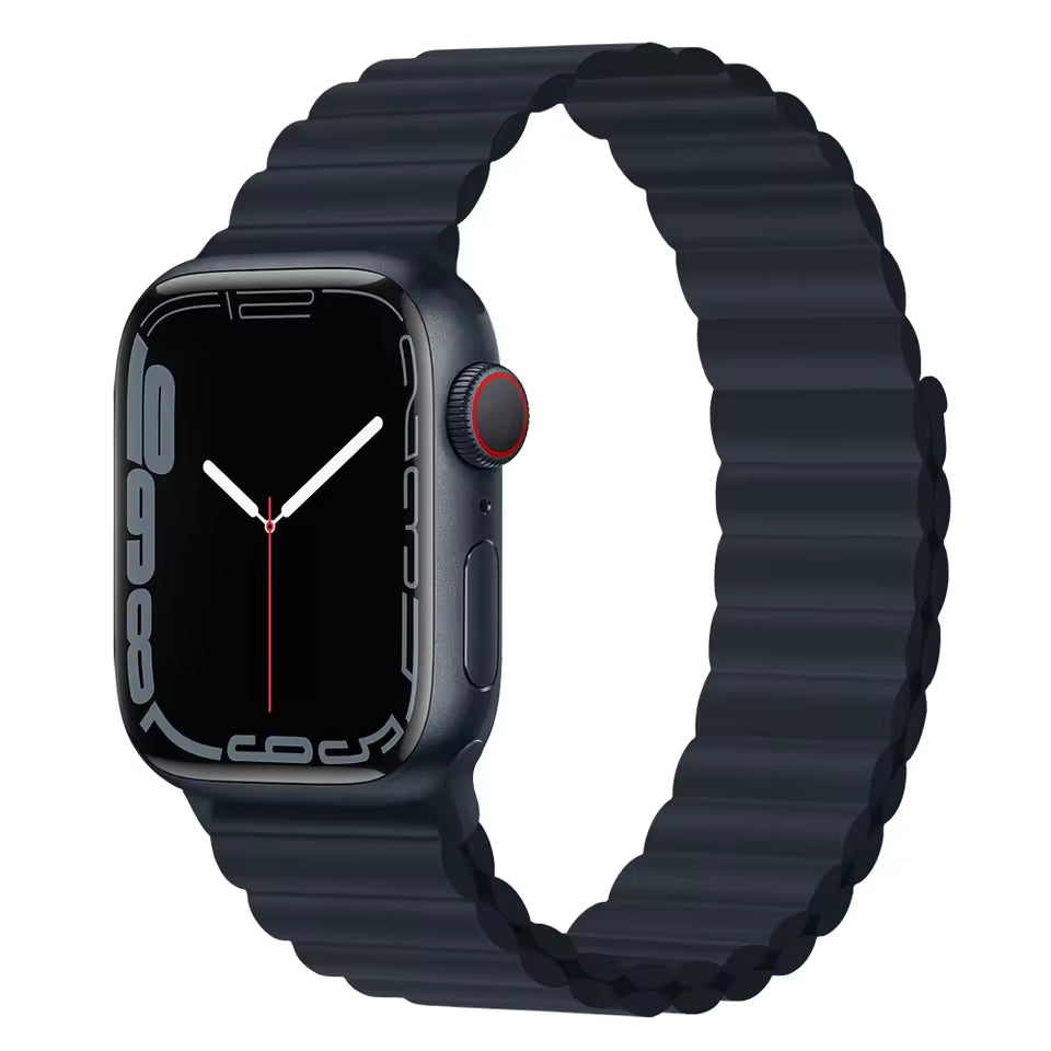 Silicone Magnetic Bracelet for Apple Watch Band iWatch Series Ultra3/11/10/9/8/7/6/5/4/SE
