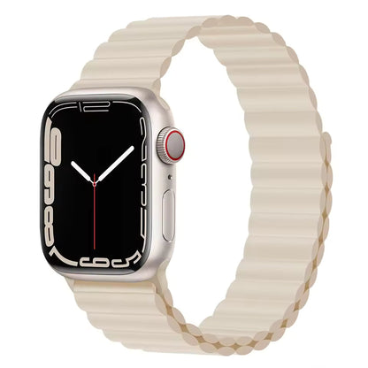 Silicone Magnetic Bracelet for Apple Watch Band iWatch Series Ultra3/11/10/9/8/7/6/5/4/SE