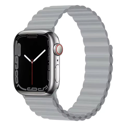 Silicone Magnetic Bracelet for Apple Watch Band iWatch Series Ultra3/11/10/9/8/7/6/5/4/SE