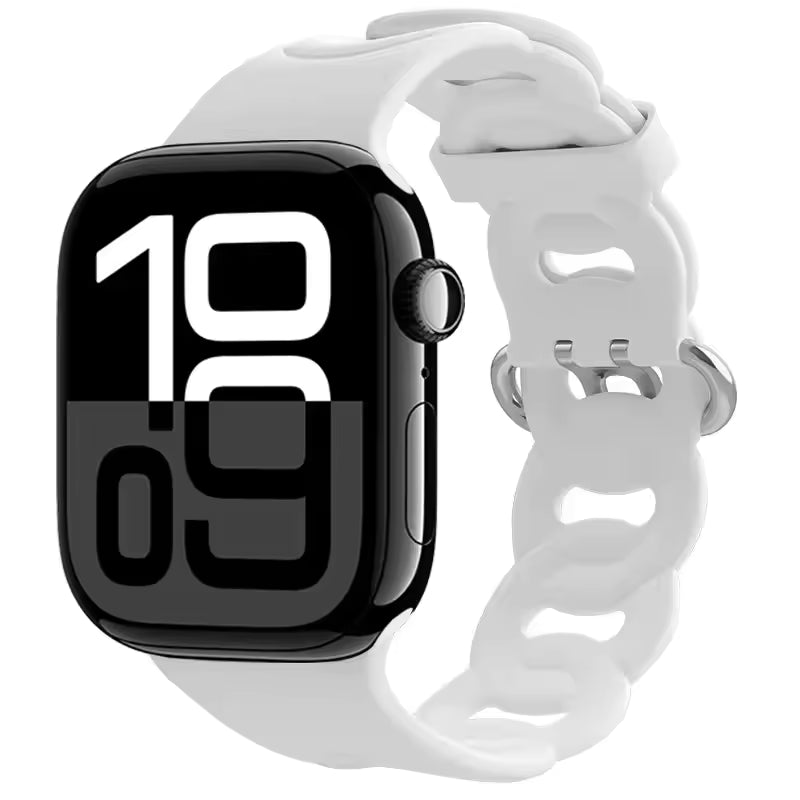 Silicone Sports Bracelet for Apple Watch band iWatch Series 10/9/8/7/Ultra/6/5/4/SE