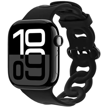 Silicone Sports Bracelet for Apple Watch band iWatch Series 10/9/8/7/Ultra/6/5/4/SE