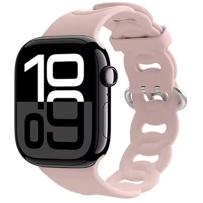 Silicone Sports Bracelet for Apple Watch band iWatch Series 10/9/8/7/Ultra/6/5/4/SE