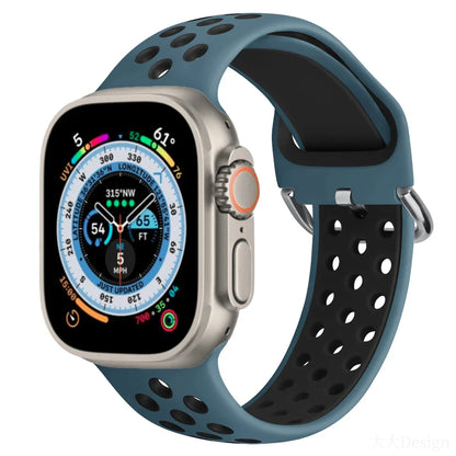 Silicone Sports Bracelet for Apple Watch Band iWatch Series Ultra3/2/11/10/9/8/7/6/5/4/SE