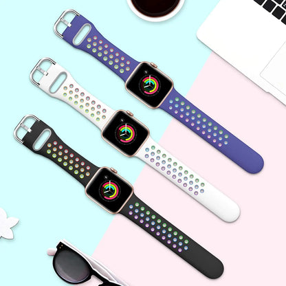 Silicone Sports Bracelet for Apple Watch Band iWatch Series Ultra3/2/11/10/9/8/7/6/5/4/SE