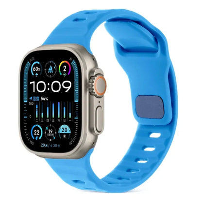 Silicone Sports Strap for Apple Watch Band iWatch Series Ultra2/11/10/9/8/7/6/5/4/3/SE2