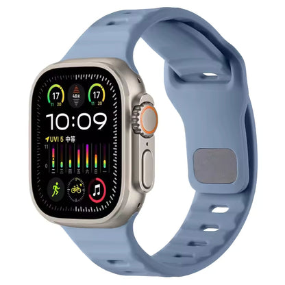 Silicone Sports Strap for Apple Watch Band iWatch Series Ultra2/11/10/9/8/7/6/5/4/3/SE2