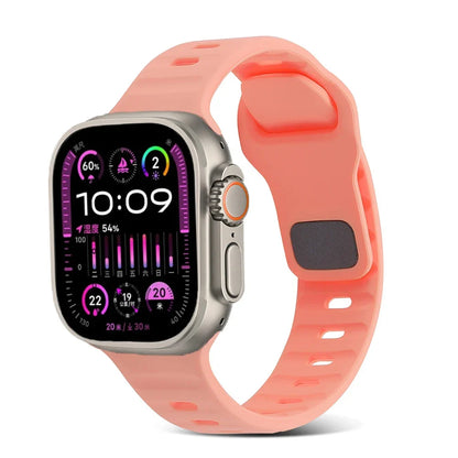 Silicone Sports Strap for Apple Watch Band iWatch Series Ultra2/11/10/9/8/7/6/5/4/3/SE2