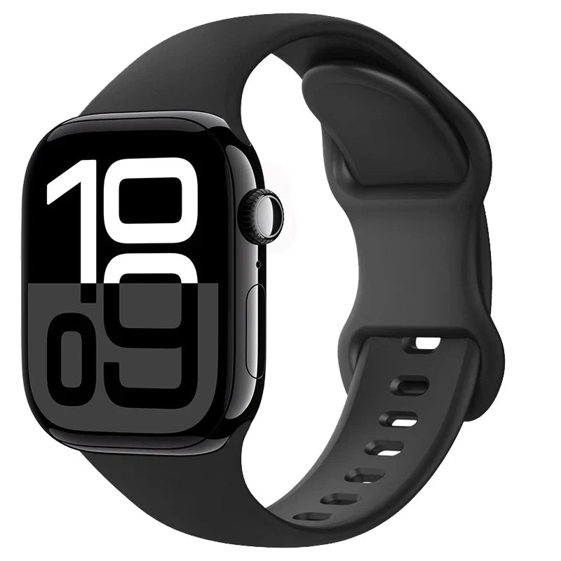 Silicone Strap for Apple Watch Ultra2 Band 49mm 46mm 42mm 45mm 41mm 44mm 40mm Series 11/10/9/8/7/6/5/4/3/SE2