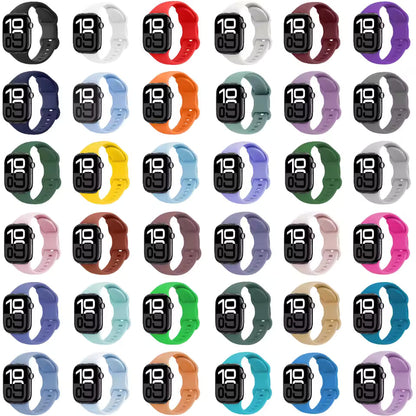 Silicone Strap for Apple Watch Ultra2 Band 49mm 46mm 42mm 45mm 41mm 44mm 40mm Series 11/10/9/8/7/6/5/4/3/SE2