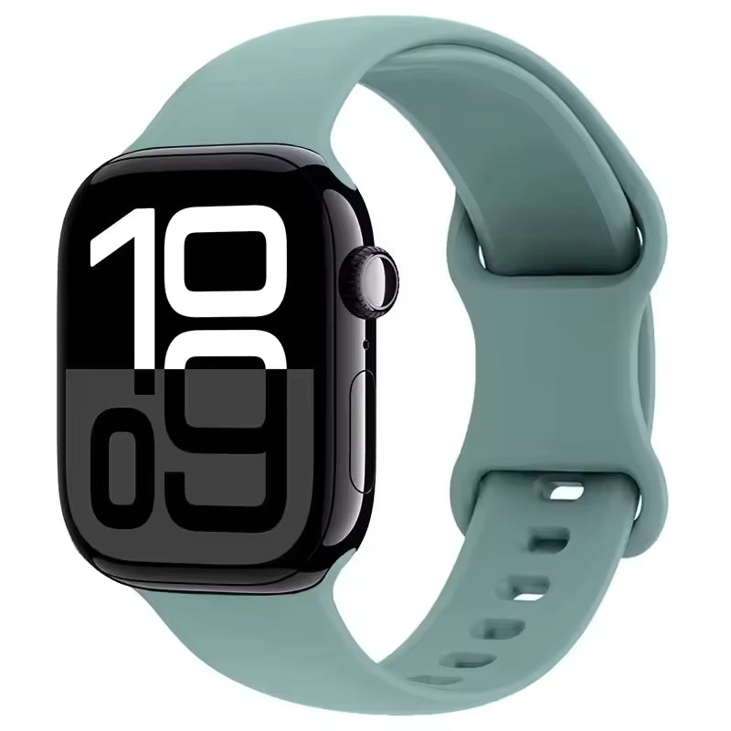 Silicone Strap for Apple Watch Ultra2 Band 49mm 46mm 42mm 45mm 41mm 44mm 40mm Series 11/10/9/8/7/6/5/4/3/SE2