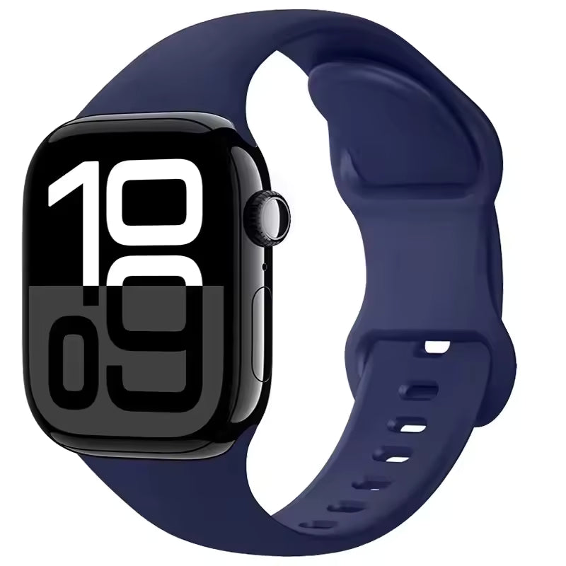 Silicone Strap for Apple Watch Ultra2 Band 49mm 46mm 42mm 45mm 41mm 44mm 40mm Series 11/10/9/8/7/6/5/4/3/SE2