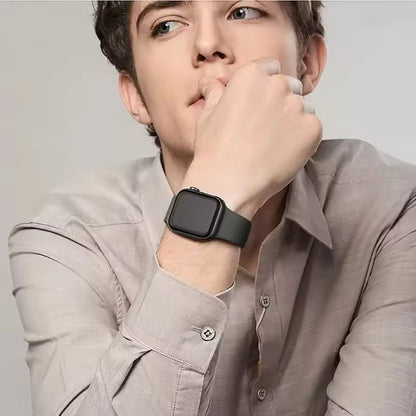 Silicone Strap for Apple Watch Ultra2 Band 49mm 46mm 42mm 45mm 41mm 44mm 40mm Series 11/10/9/8/7/6/5/4/3/SE2