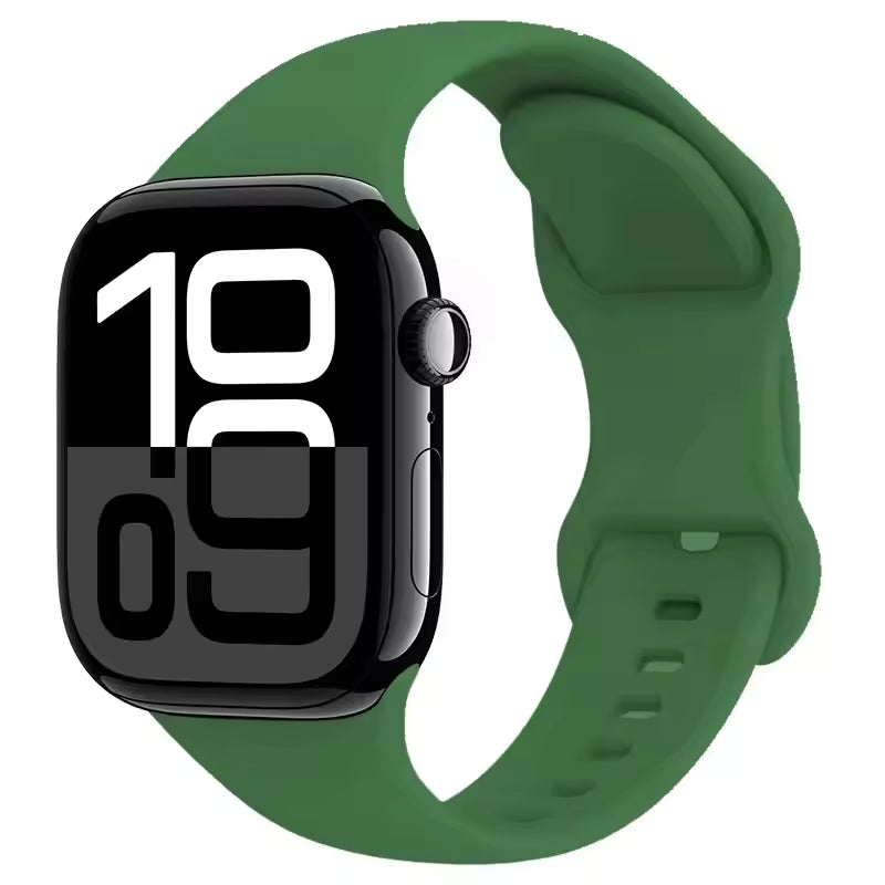 Silicone Strap for Apple Watch Ultra2 Band 49mm 46mm 42mm 45mm 41mm 44mm 40mm Series 11/10/9/8/7/6/5/4/3/SE2