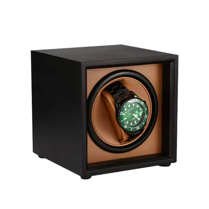 Single Slot Automatic Watch Winder - Luxury Wooden Watch Shaker Watch Box with Mabuchi Motor
