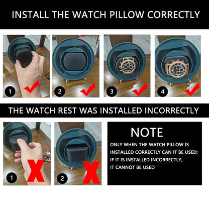 Single Slot Automatic Watch Winder with Mabuchi Mute Motor - Automatic Watch Storage Box