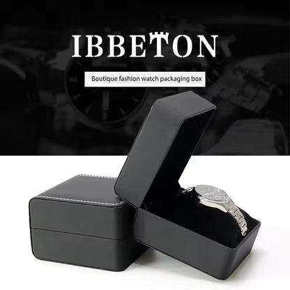 Single Slot Leather Watch Case with Pillow - Watch Organizer Gift for Men