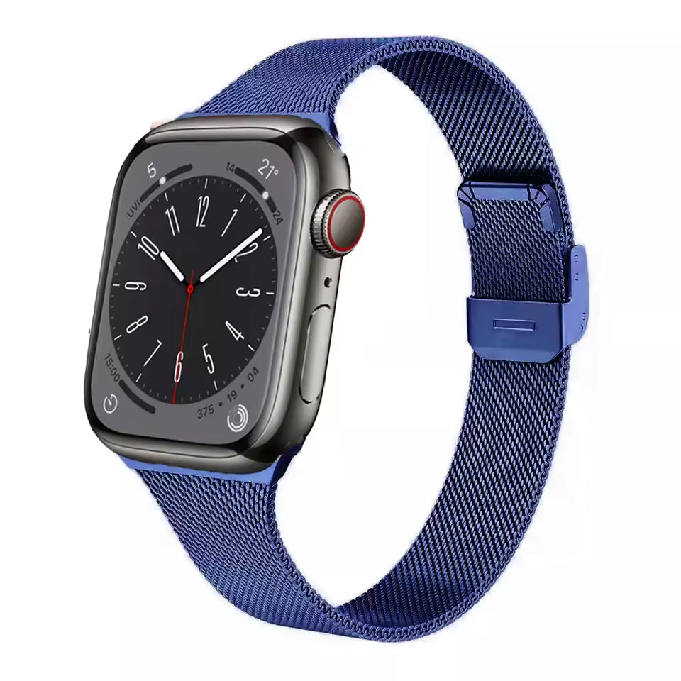 Slim Milanese Loop Strap for Apple Watch Band iWatch Series Ultra/3/11/10/9/8/7/6/5/SE