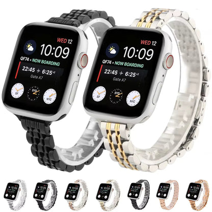 Slim Stainless Steel Bracelet for Apple Watch Band iWatch Series Ultra 3/211/10/9/8/7/6/5/4/SE