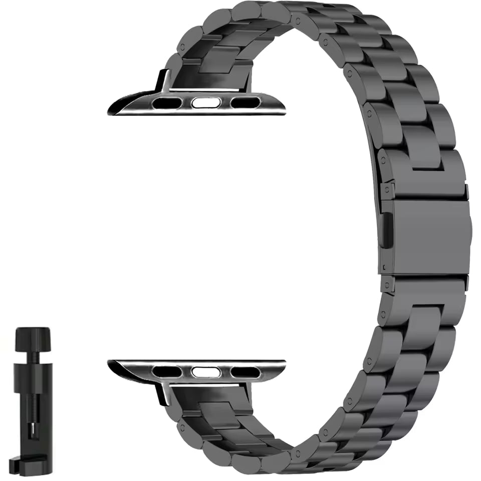 Slim Stainless Steel Bracelet for Apple Watch Ultra3 Band 49mm 45mm 44mm 42mm 41mm 40mm 46mm Series 11/10/9/8/7/6/5/4/SE3