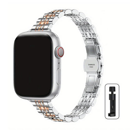 Slim Stainless Steel Bracelet for Apple Watch Ultra3 Band 49mm 45mm 44mm 42mm 41mm 40mm 46mm Series 11/10/9/8/7/6/5/4/SE3