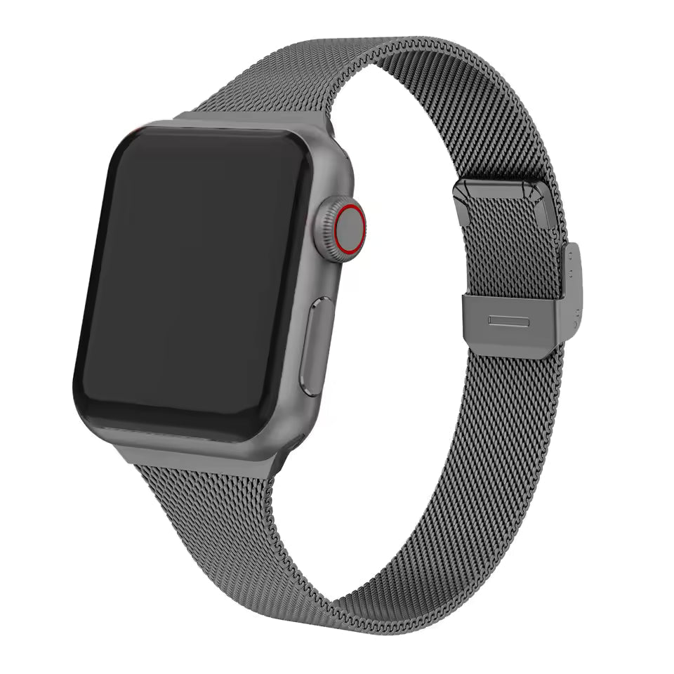 Slim Stainless Steel Strap for Apple Watch Ultra Series 7/6/5/3/SE/8 Band 44mm 45mm 41mm 40mm 49mm 42mm