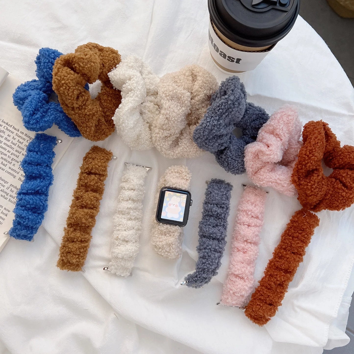 Soft Plush Loop Bracelet for Apple Watch Ultra Band 49mm 45mm 41mm 44mm 40mm 42mm 38mm Series 8/7/6/5/4/3/SE