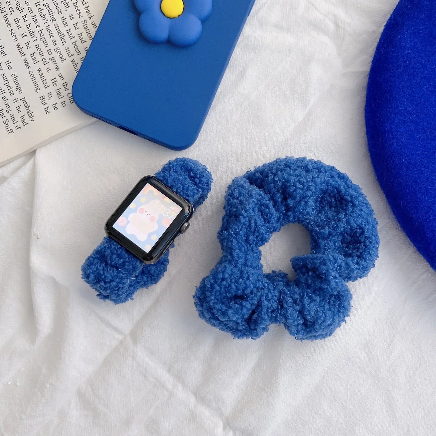 Soft Plush Loop Bracelet for Apple Watch Ultra Band 49mm 45mm 41mm 44mm 40mm 42mm 38mm Series 8/7/6/5/4/3/SE