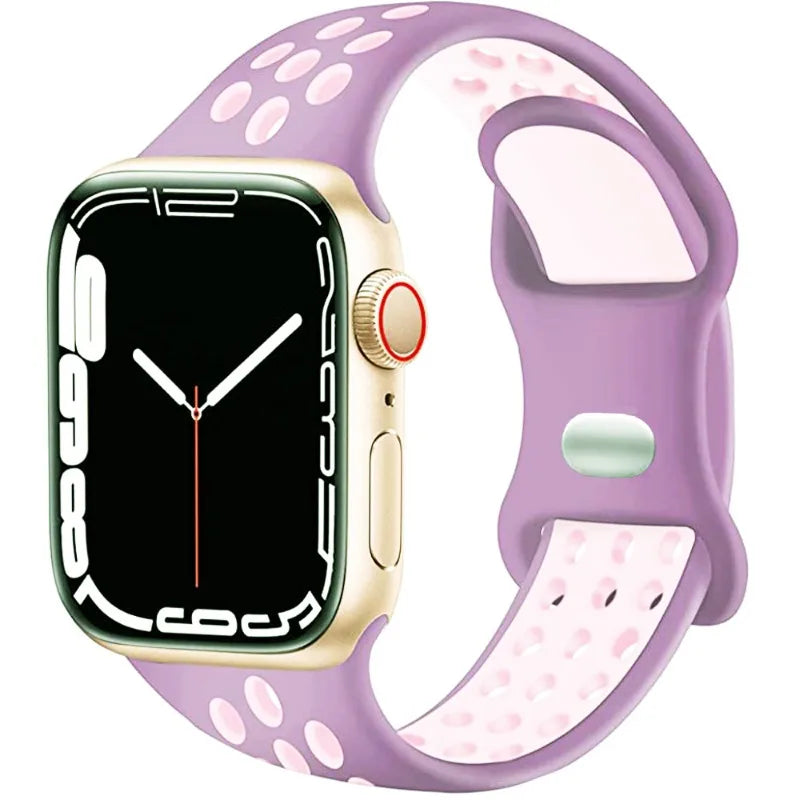 Soft Silicone Sport Strap for Apple Watch Ultra 3/2 Band 46mm 42mm 45mm 44mm 40mm 41mm 49mm Series 11/10/9/8/7/6/5/4/SE3