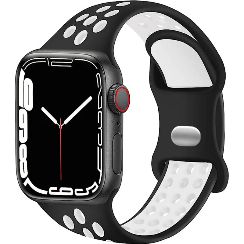 Soft Silicone Sport Strap for Apple Watch Ultra 3/2 Band 46mm 42mm 45mm 44mm 40mm 41mm 49mm Series 11/10/9/8/7/6/5/4/SE3